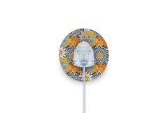 70's Funky Florals Patch - Autosoft 90 for Single diabetes supplies and insulin pumps