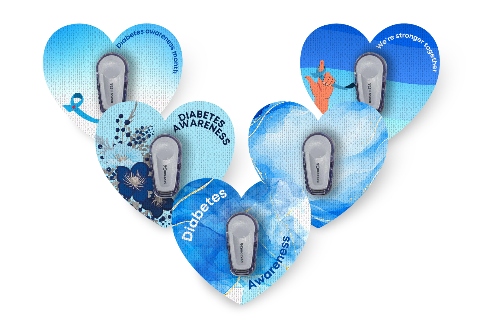 T1D Community Patch Pack for Dexcom G6 / One diabetes supplies and insulin pumps