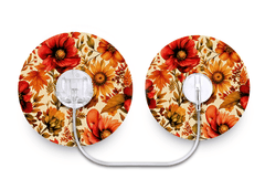 „Herbstblumen“-Aufkleber für Minimed Sure-T-Diabeteszubehör und Insulinpumpen