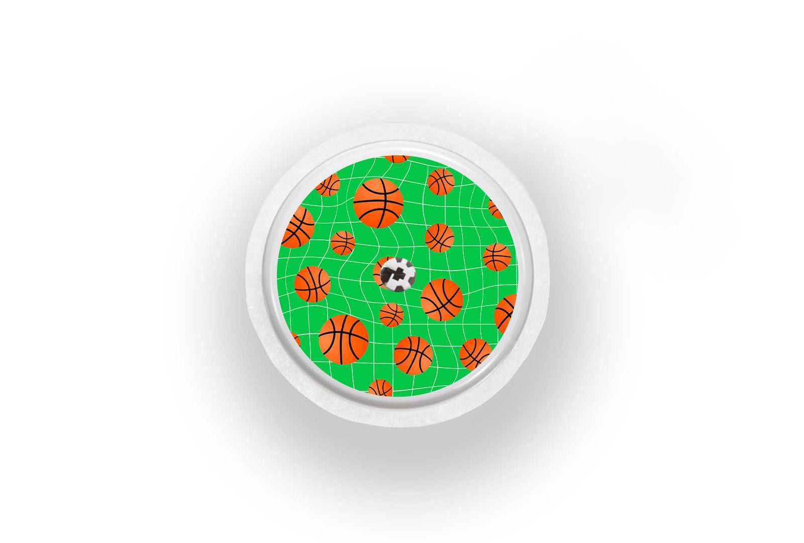 Basketball Sticker for Novopen 4, 5, 6, or Echo diabetes supplies and insulin pumps