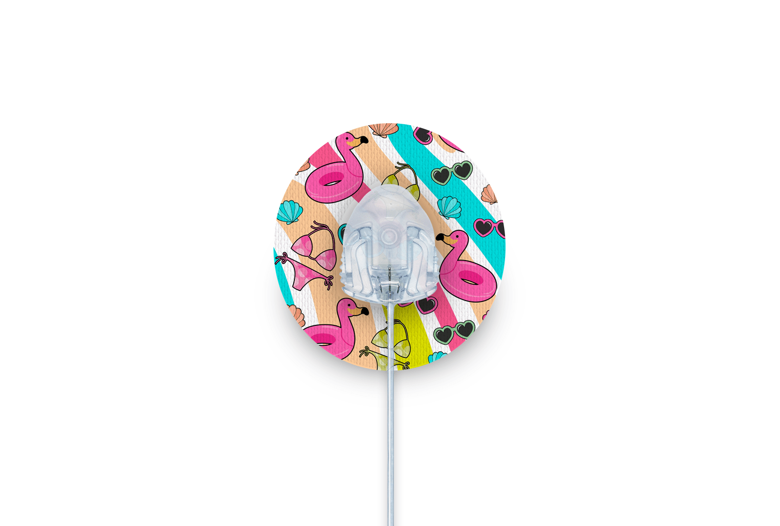 Beach Vibes Patch - Autosoft 90 for Single diabetes supplies and insulin pumps