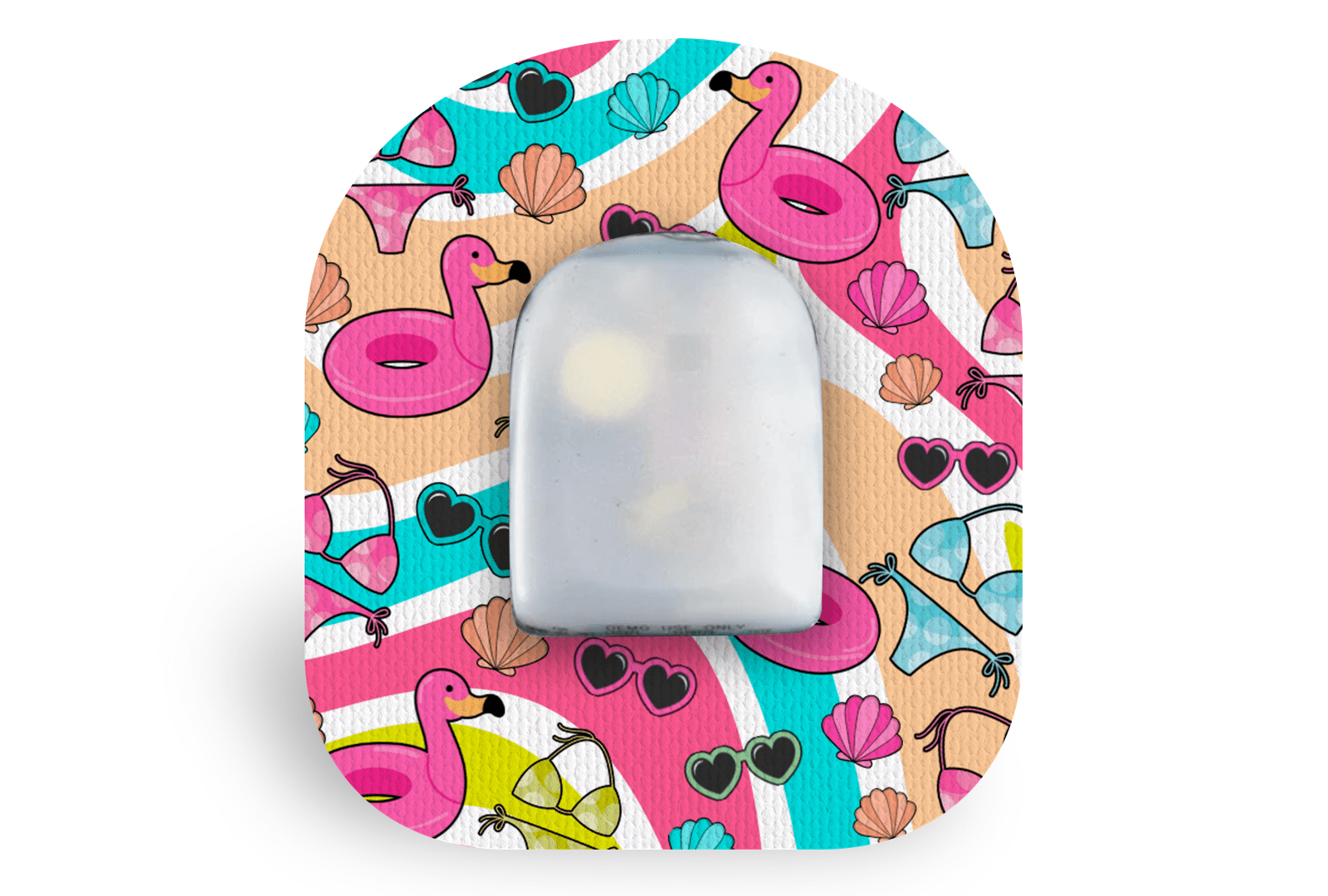 Beach Vibes Patch for Omnipod diabetes supplies and insulin pumps