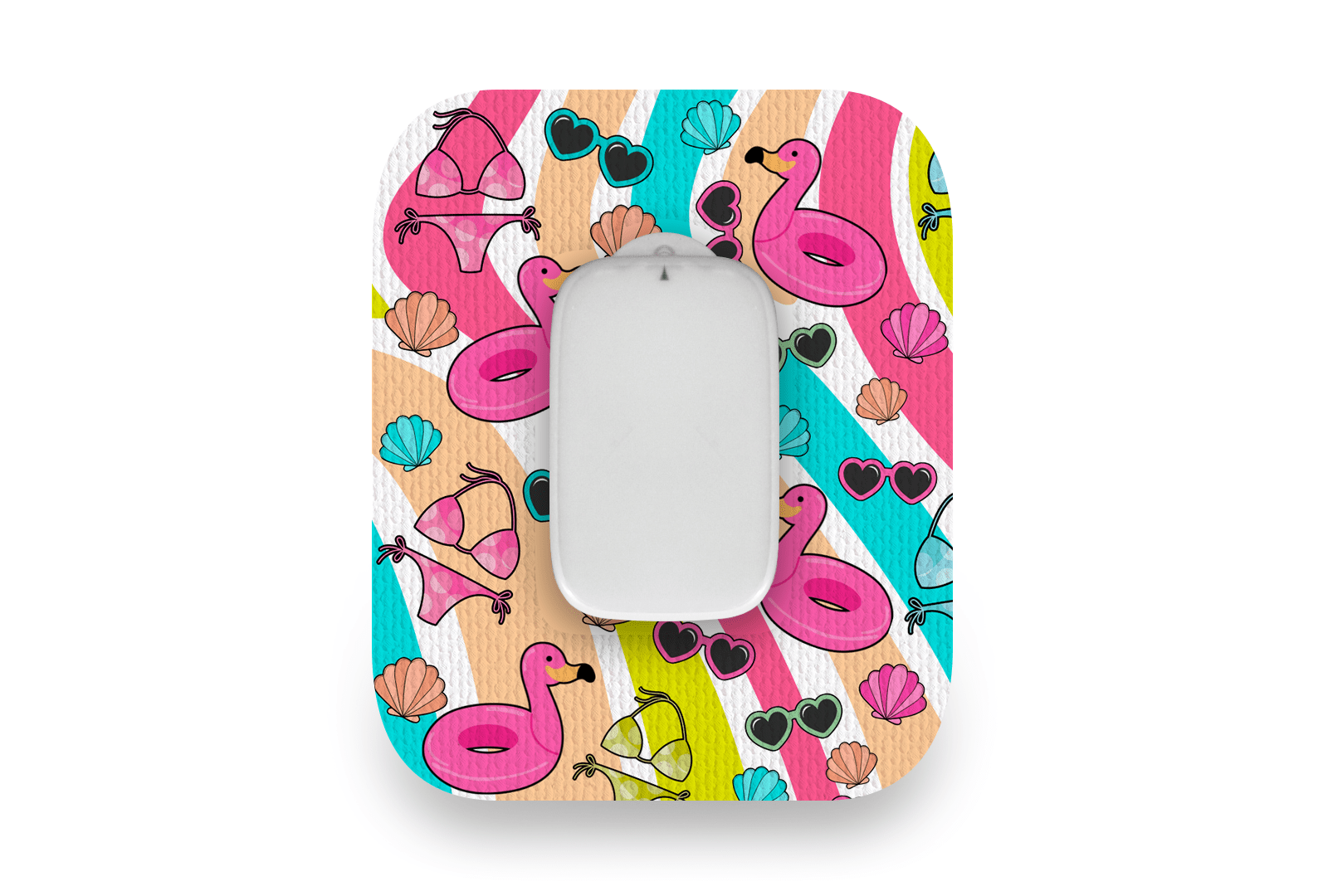 Beach Vibes Patch for Medtrum CGM diabetes supplies and insulin pumps