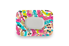 Beach Vibes Patch for GlucoRX Aidex diabetes supplies and insulin pumps