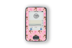 Bears and Bows Sticker for Contour Next One diabetes supplies and insulin pumps