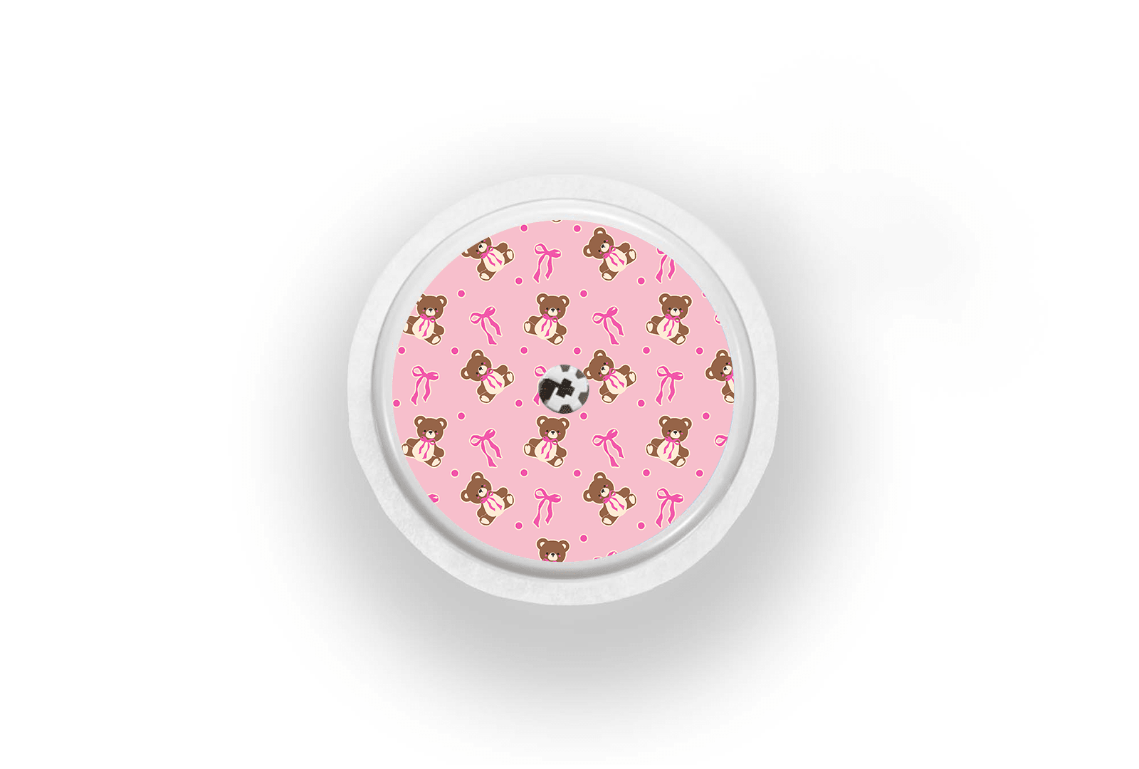 Bears and Bows Sticker for Freestyle Libre diabetes supplies and insulin pumps