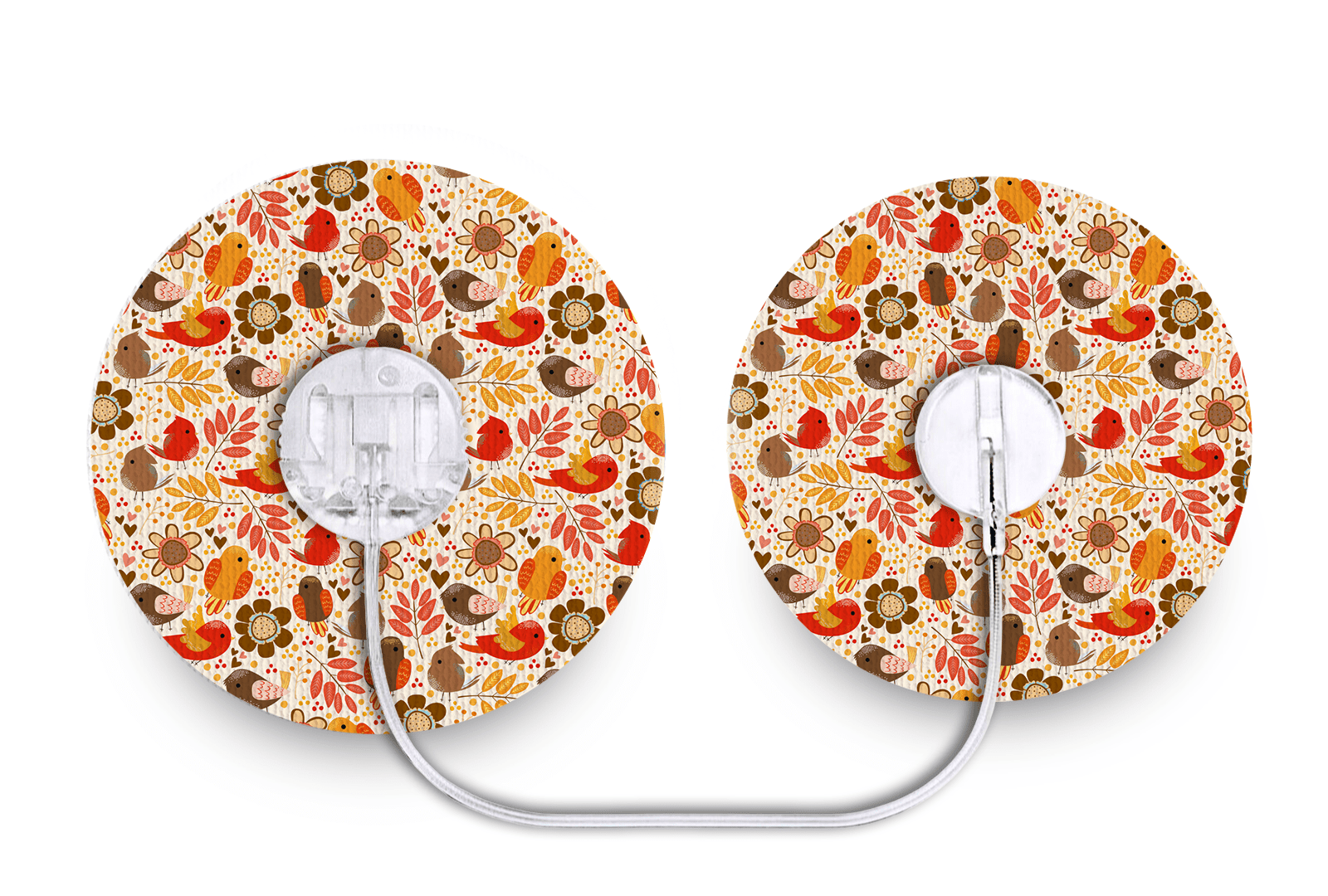 Birds & Flowers Patch - Tru - Steel for Single diabetes supplies and insulin pumps