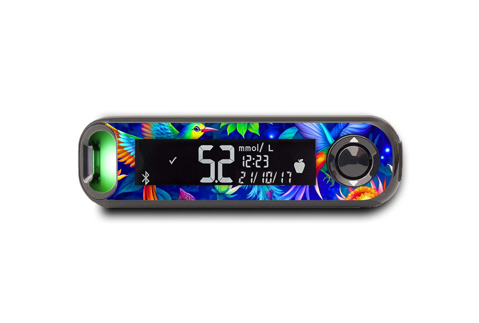 Birds In Paradise Sticker for Novopen 4, 5, 6, or Echo diabetes supplies and insulin pumps