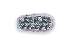Monochrome Flowers Sticker - Dexcom G6 / One Sensor for diabetes CGMs and insulin pumps