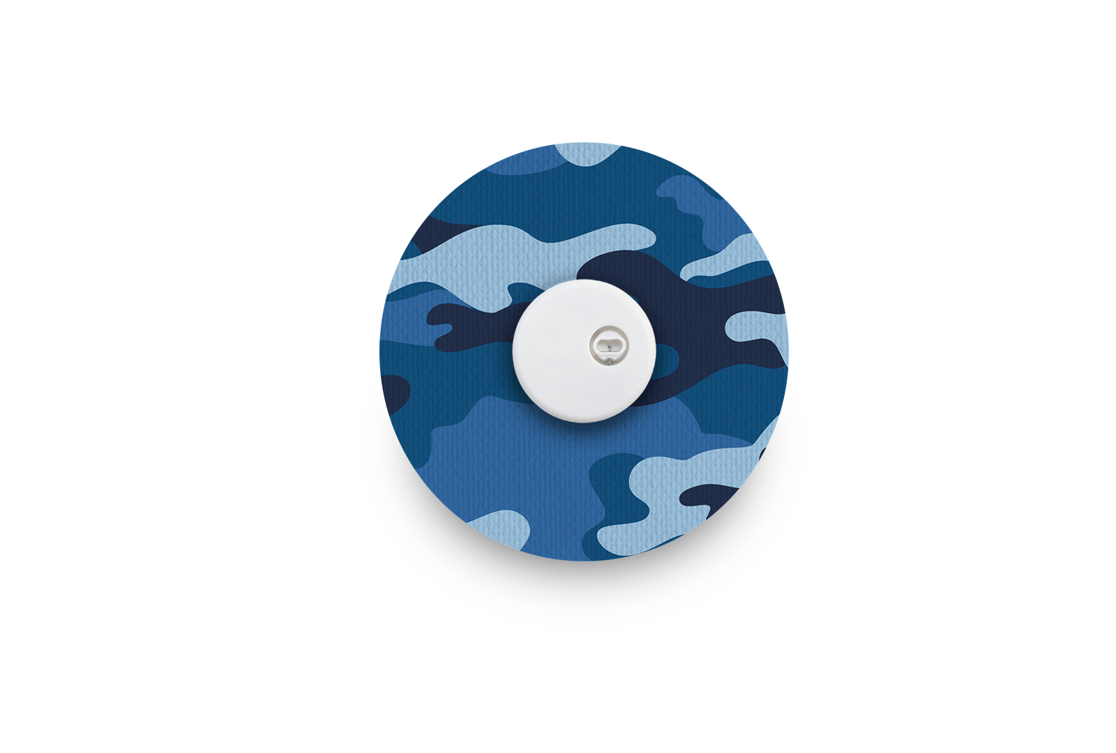 Blue Camo Patch - Libre 3 for Single diabetes supplies and insulin pumps