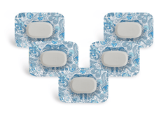 Blue Elephant Patch Pack for GlucoRX Aidex - 5 - Pack diabetes supplies and insulin pumps