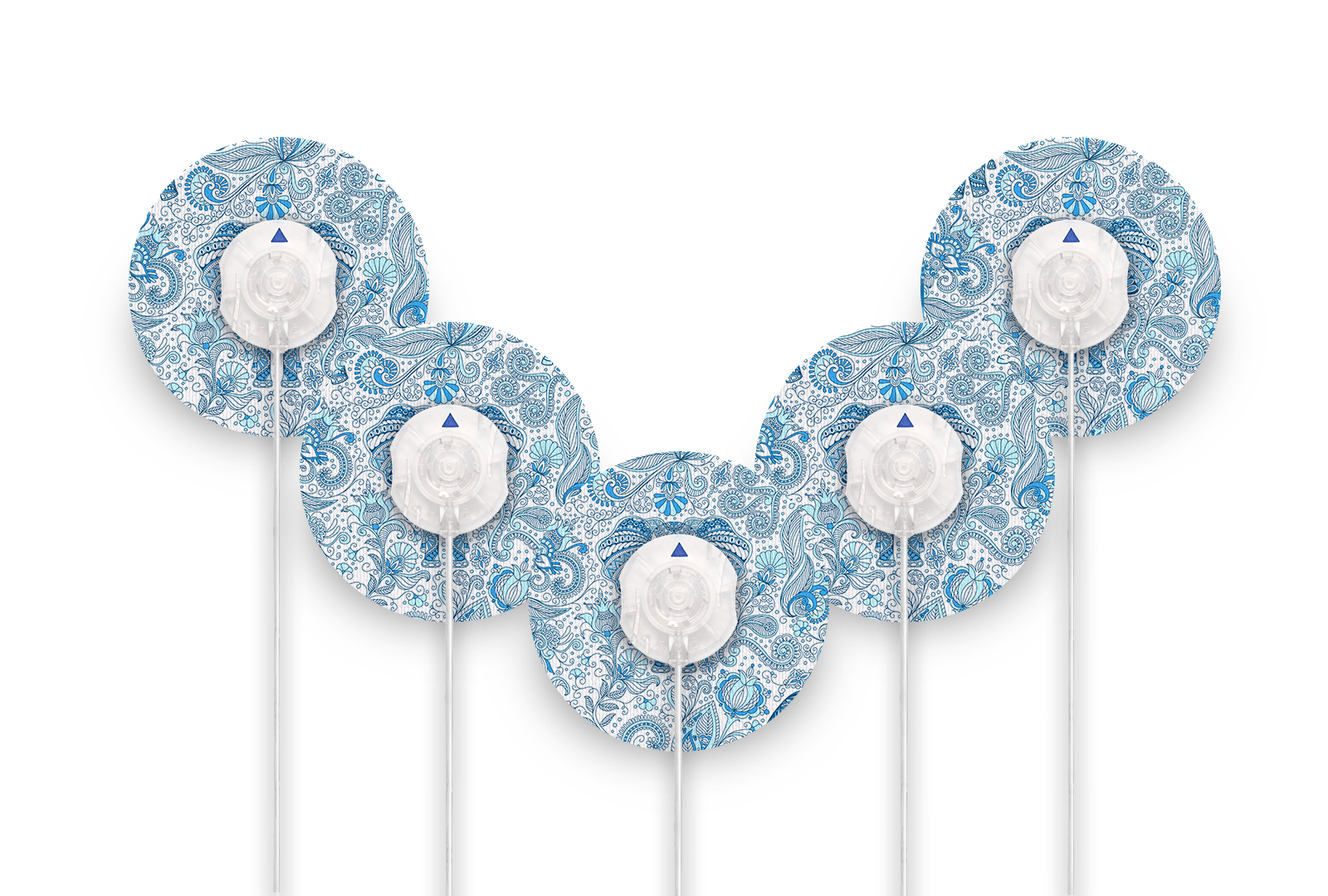 Blue Elephant Patch Pack for Quick Save - 5 - Pack diabetes supplies and insulin pumps