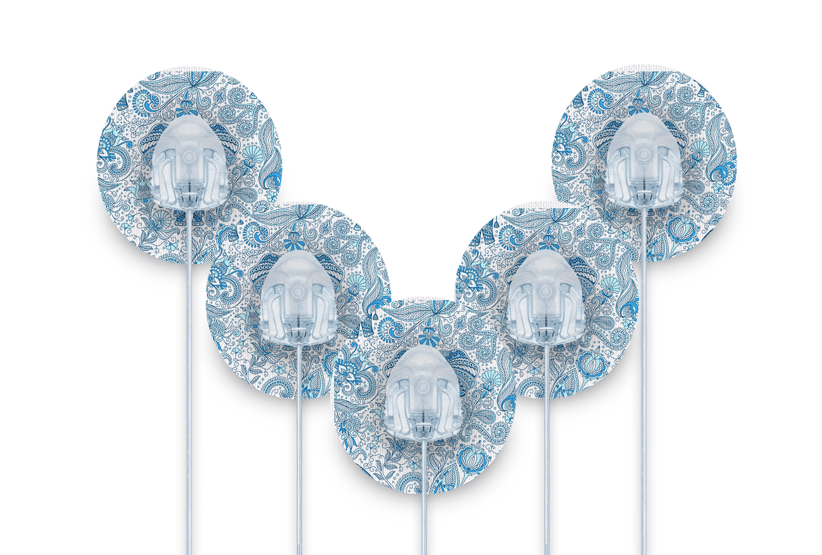 Blue Elephant Patch Pack for Ypsomed Mylife Orbit - 5 - Pack diabetes supplies and insulin pumps