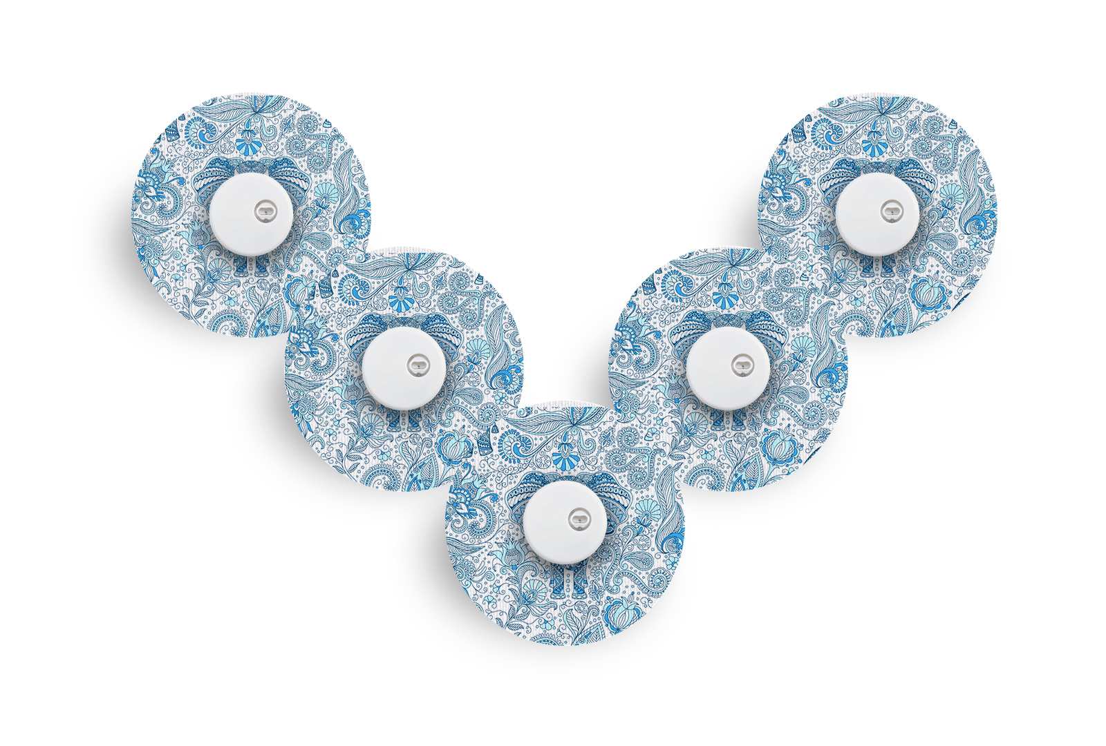 Blue Elephant Patch Pack for Libre 3 - 5 - Pack diabetes supplies and insulin pumps