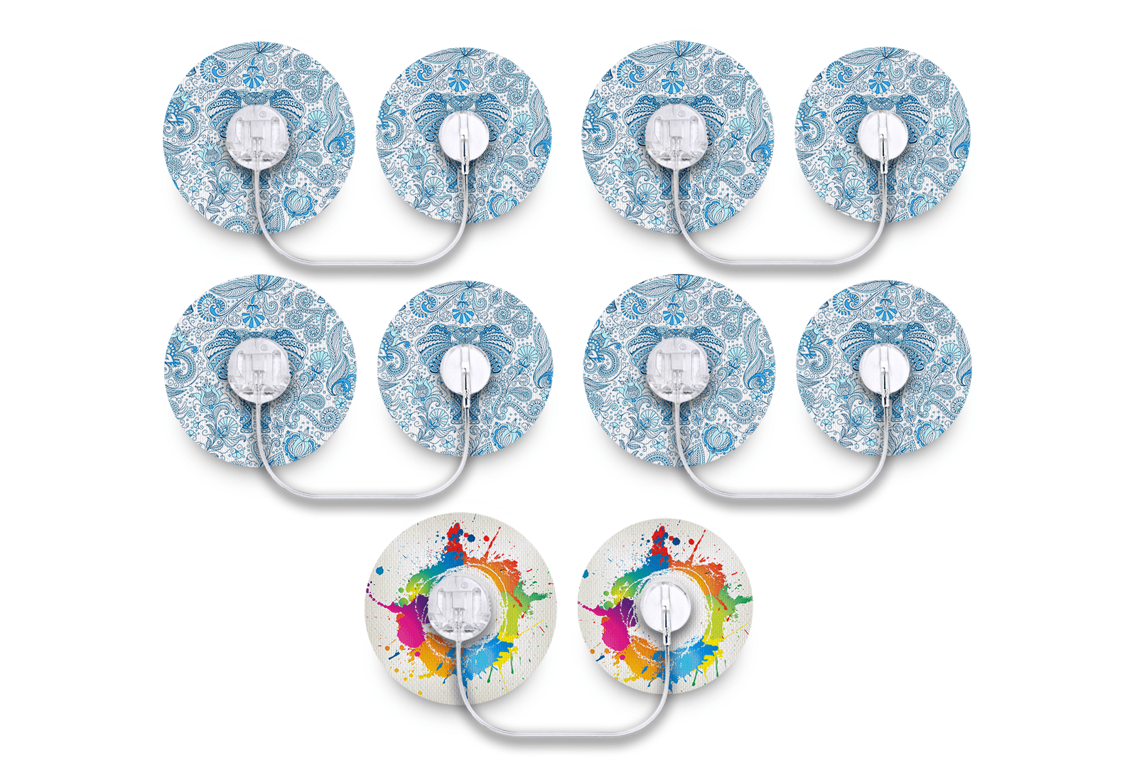 Blue Elephant Patch Pack for Tru - Steel - 5 - Pack diabetes supplies and insulin pumps