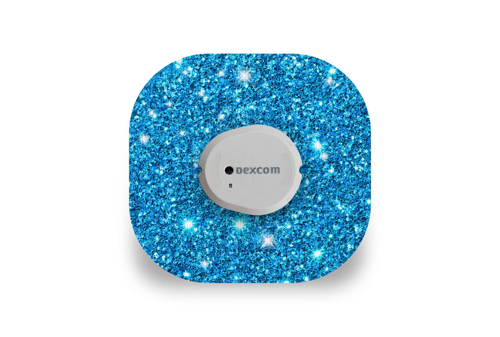 Blue Glitter Patch for Dexcom G7 / One+ diabetes supplies and insulin pumps