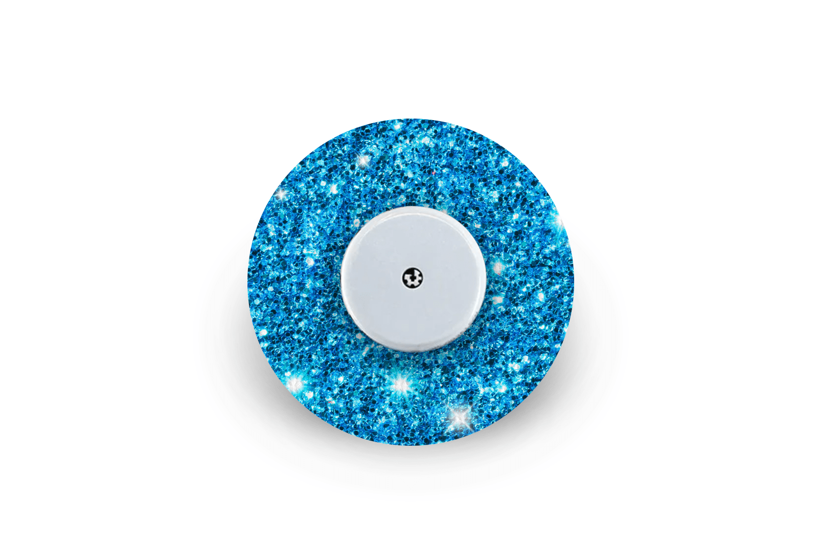 Blue Glitter Patch for Freestyle Libre 2 diabetes supplies and insulin pumps