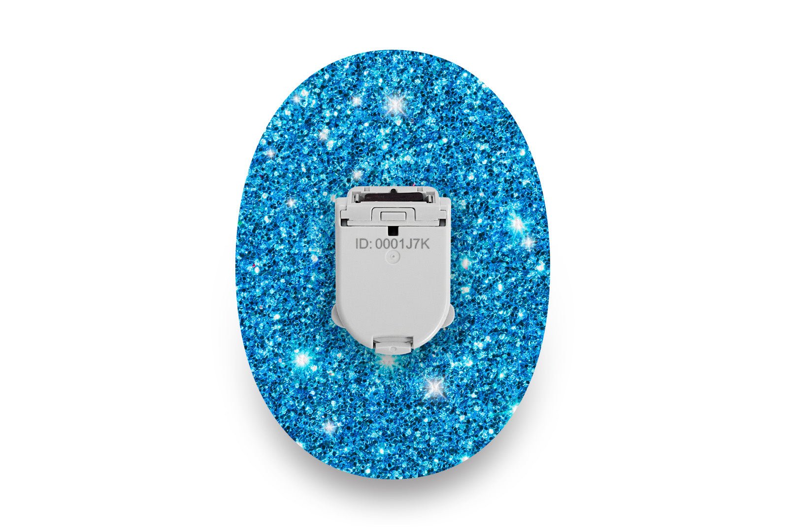 Blue Glitter Patch for Glucomen Day diabetes supplies and insulin pumps