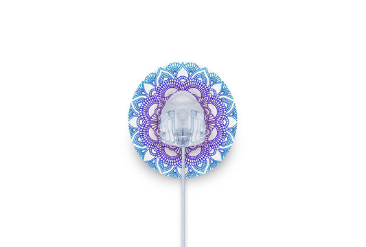Blue Mandala Patch - Autosoft 90 for Single diabetes supplies and insulin pumps