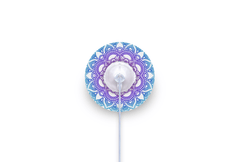 Blue Mandala Patch for mylife Orbit diabetes supplies and insulin pumps