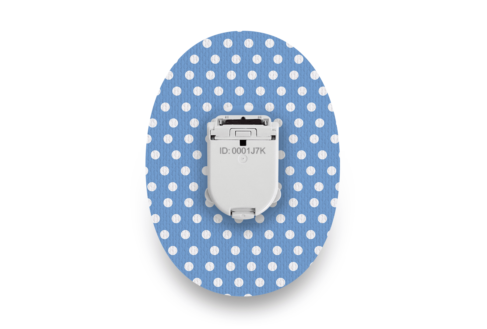 Blue Polka Dot Patch for Freestyle Libre 3 diabetes supplies and insulin pumps