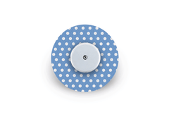 Blue Polka Dot Patch for Freestyle Libre 2 diabetes supplies and insulin pumps