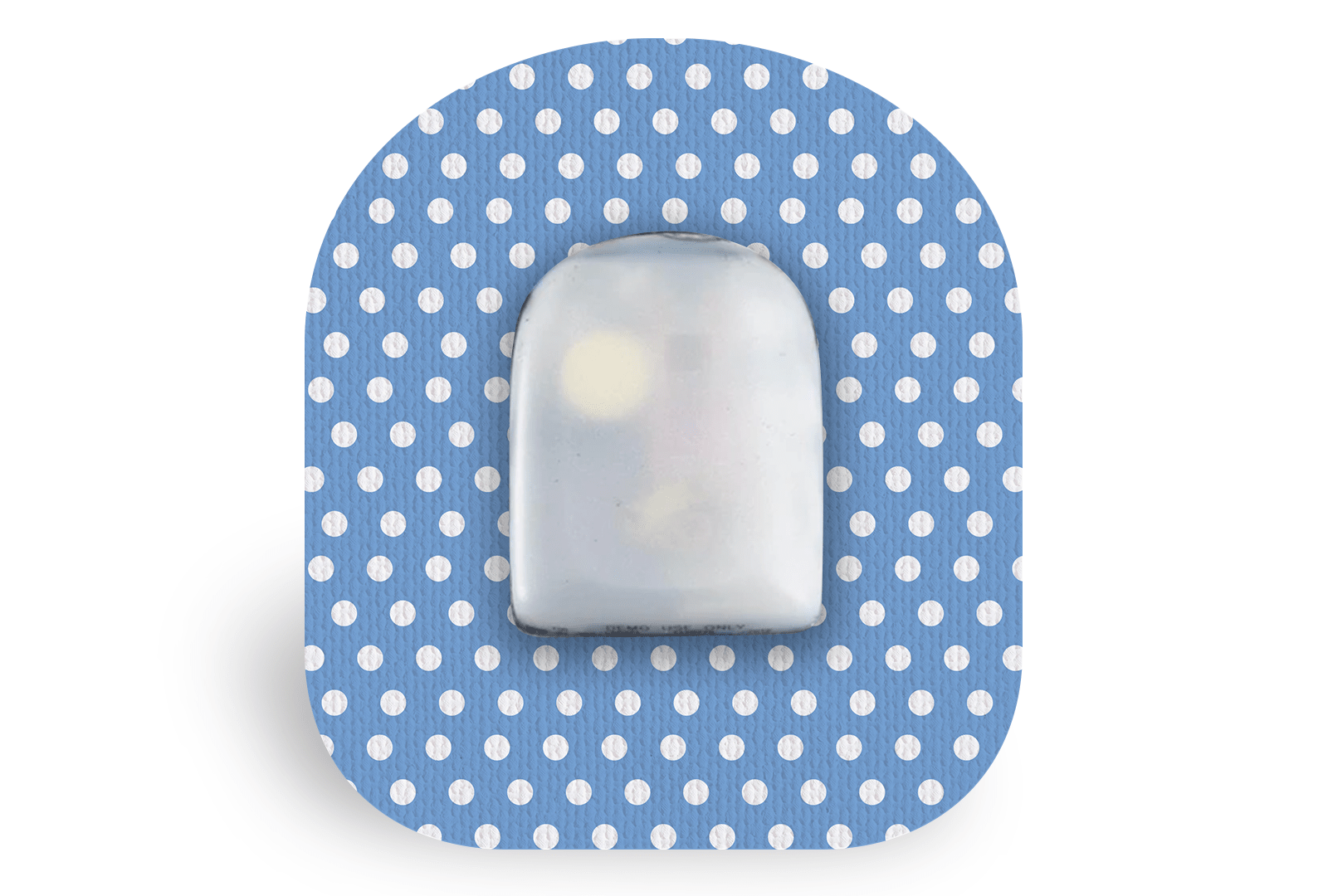 Blue Polka Dot Patch for Freestyle Libre 2 diabetes supplies and insulin pumps