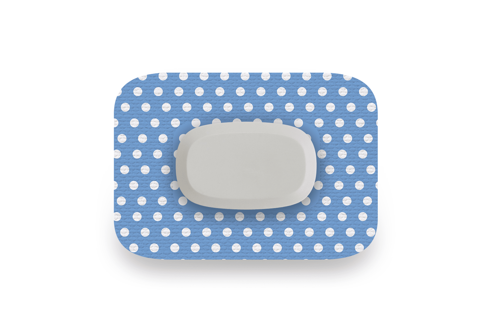 Blue Polka Dot Patch - GlucoRX Aidex for Single diabetes supplies and insulin pumps