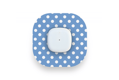 Blue Polka Dot Patch - Simplera for Single diabetes supplies and insulin pumps