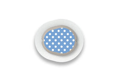 Blue Polka Dot Sticker for Novopen 4, 5, 6, or Echo diabetes supplies and insulin pumps