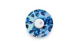 Blue Roses Patch for Freestyle Libre 3 diabetes supplies and insulin pumps