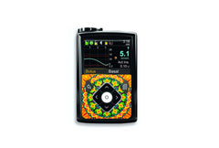 Bright Mandala Sticker for Novopen 4, 5, 6, or Echo diabetes supplies and insulin pumps