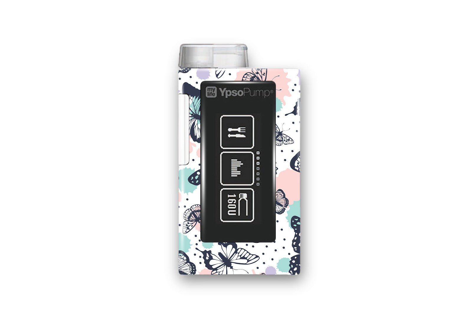 Butterfly Sticker for Ypsomed MyLife diabetes supplies and insulin pumps