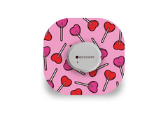 Candy Hearts Patch for Dexcom G7 / One+ diabetes supplies and insulin pumps