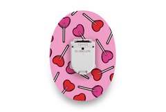 Candy Hearts Patch for Glucomen Day diabetes supplies and insulin pumps