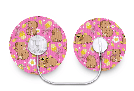 Capybara Patch - Tru - Steel for Single diabetes supplies and insulin pumps