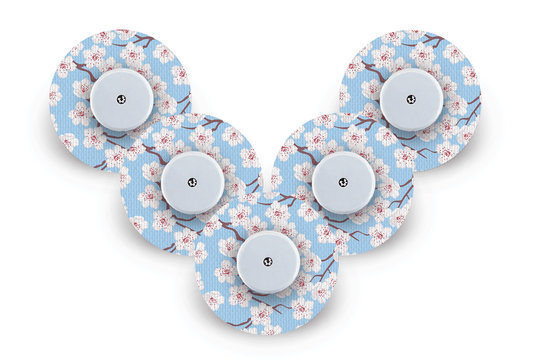 Cherry Blossom Patch Pack for Freestyle Libre - 5 Pack diabetes supplies and insulin pumps