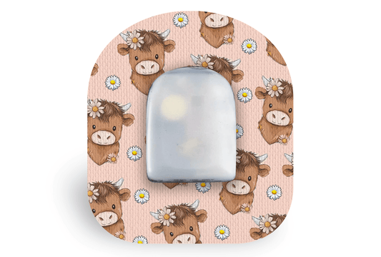 Chloe the Cow Patch - Omnipod for Single diabetes supplies and insulin pumps