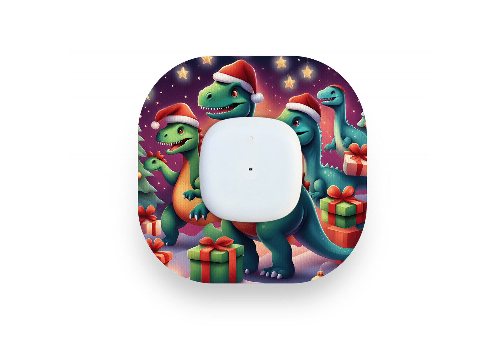 Christmas Dinosaur Patch - Simplera for Single diabetes supplies and insulin pumps