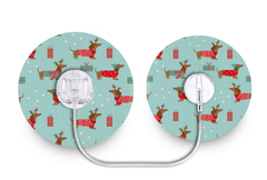 Christmas Puppy Patch for Tru - Steel diabetes supplies and insulin pumps