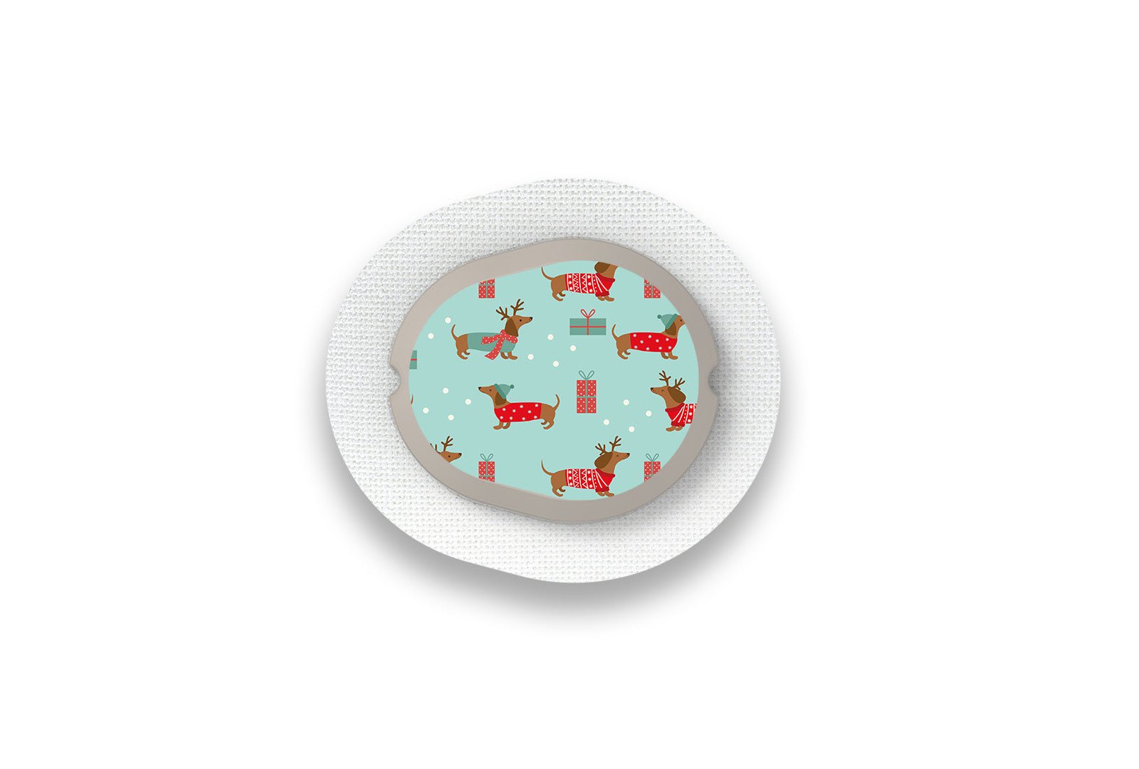 Christmas Puppy Stickers for Dexcom G7 / One+ Sensor diabetes supplies and insulin pumps