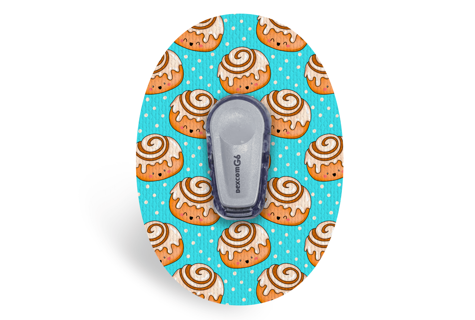 Cinnamon Bun Patch - Dexcom G6 / One for Single diabetes supplies and insulin pumps