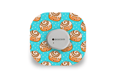 Cinnamon Bun Patch - Dexcom G7 / One+ for Single diabetes supplies and insulin pumps