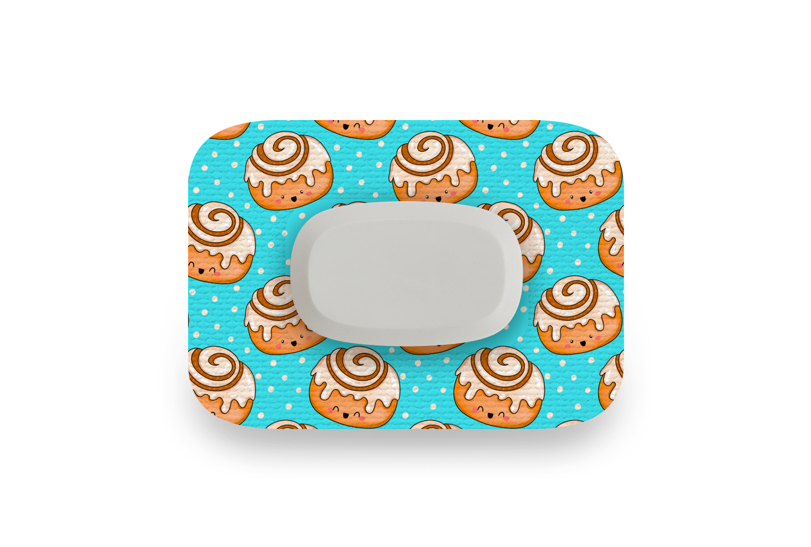 Cinnamon Bun Patch for GlucoRX Aidex diabetes supplies and insulin pumps