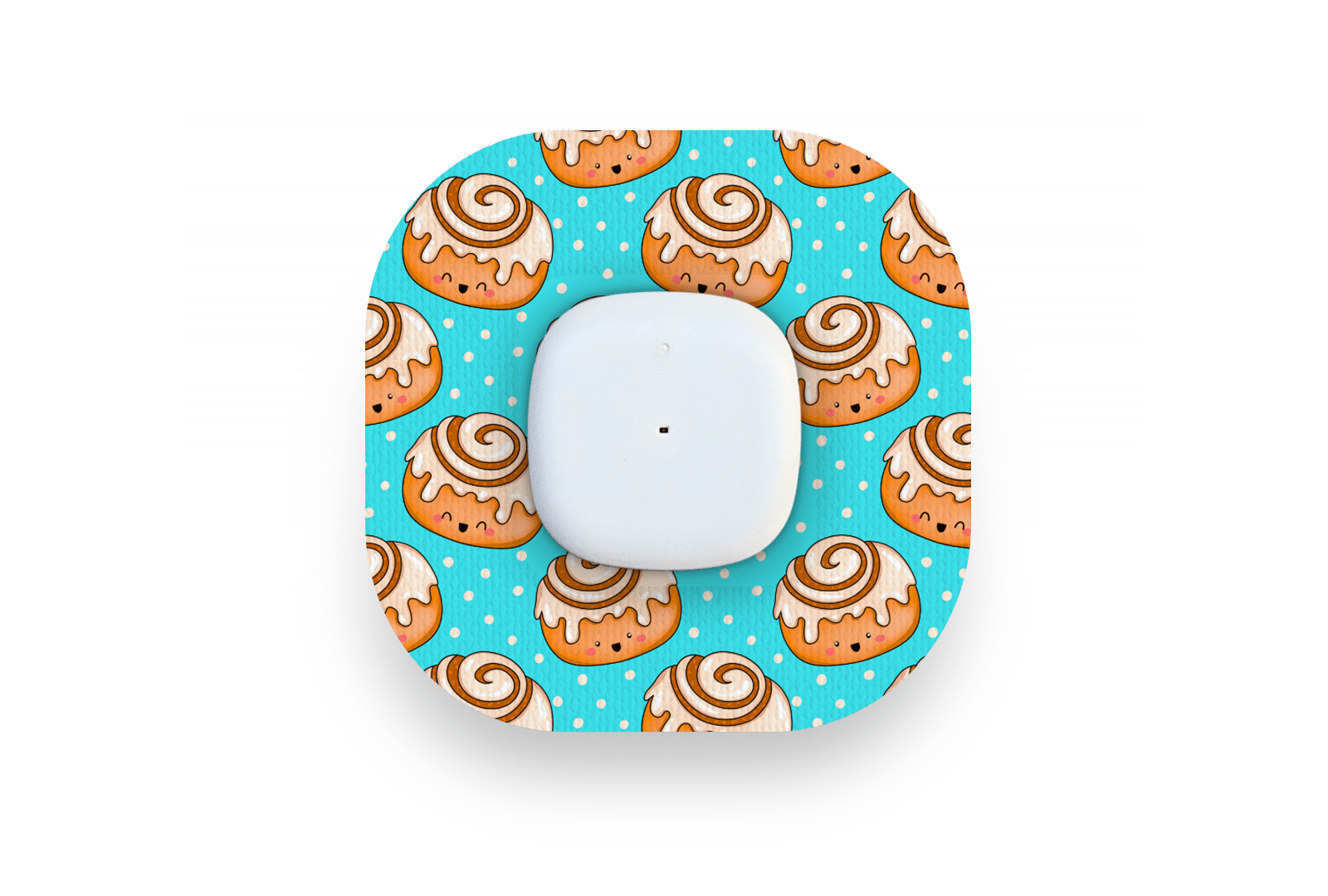 Cinnamon Bun Patch for Simplera diabetes supplies and insulin pumps