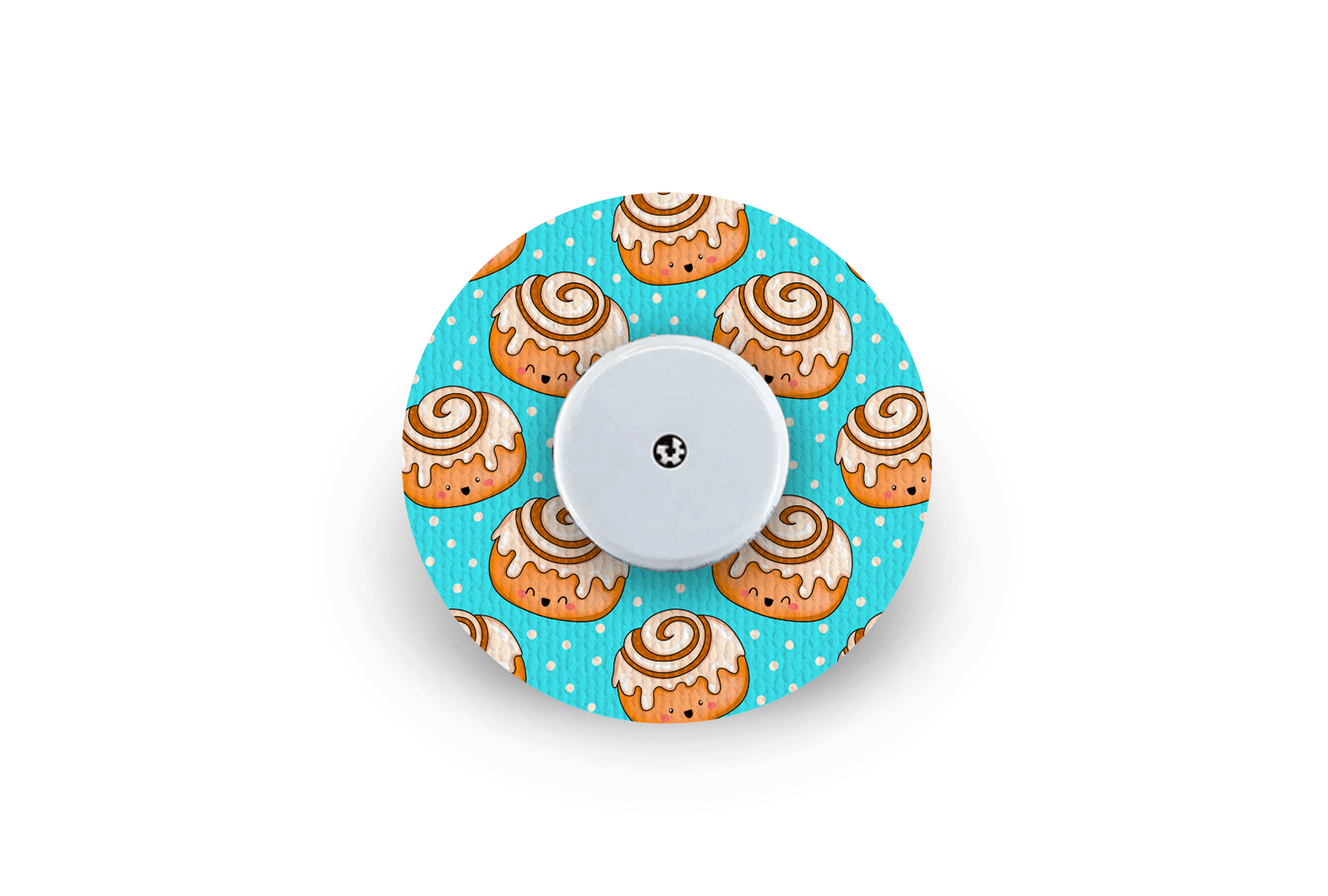 Cinnamon Bun Patch - Freestyle Libre for Single diabetes supplies and insulin pumps