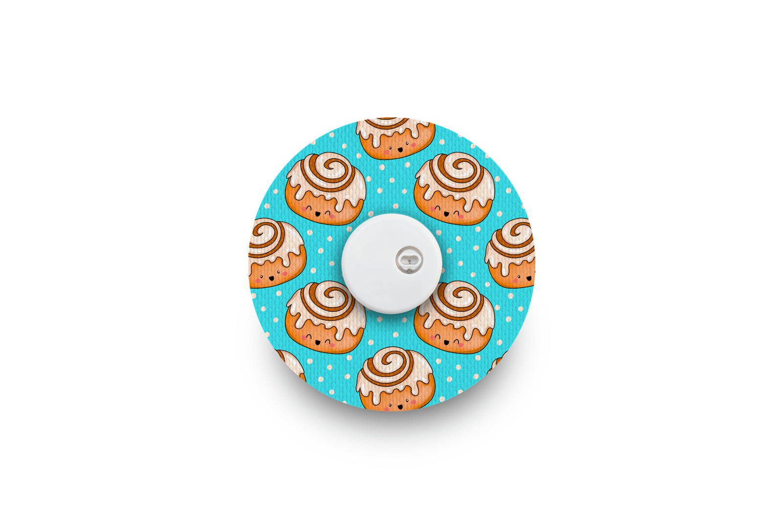 Cinnamon Bun Patch - Libre 3 for Single diabetes supplies and insulin pumps