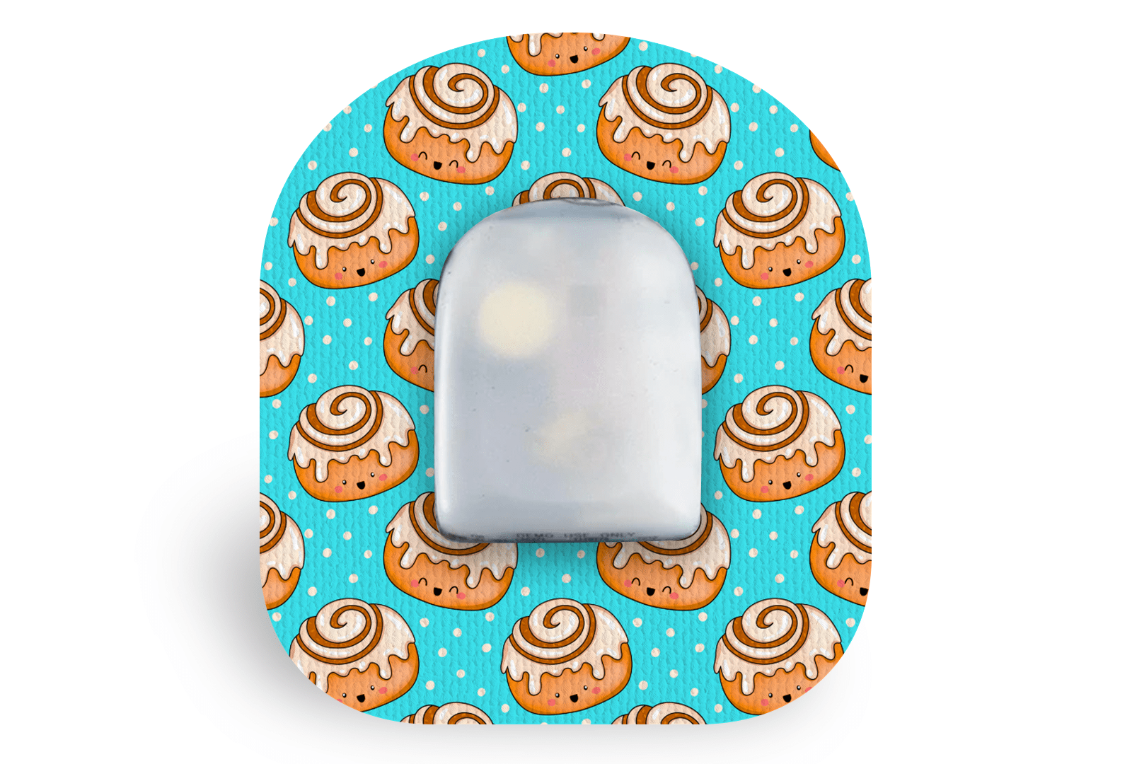 Cinnamon Bun Patch - Omnipod for Single diabetes supplies and insulin pumps