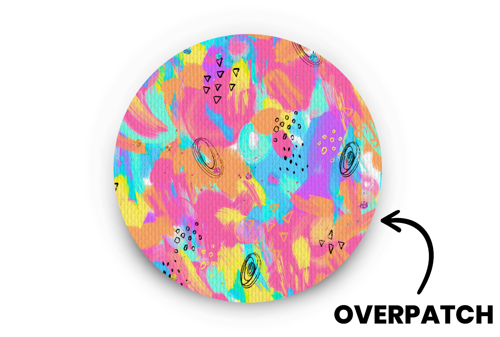 Colour Pop Patch for Generic Overpatch diabetes supplies and insulin pumps