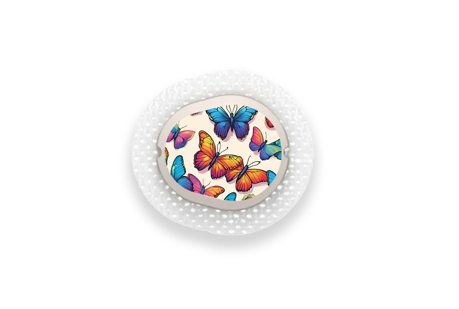 Colourful Butterflies Sticker for Novopen 4, 5, 6, or Echo diabetes supplies and insulin pumps
